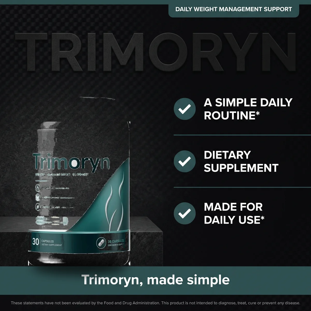 Why Trimoryn: a simple daily routine weight management supplement with konjac fibre and botanicals